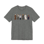 Religious Figures Lineup Tee — Saints & Clergy Portrait T-Shirt