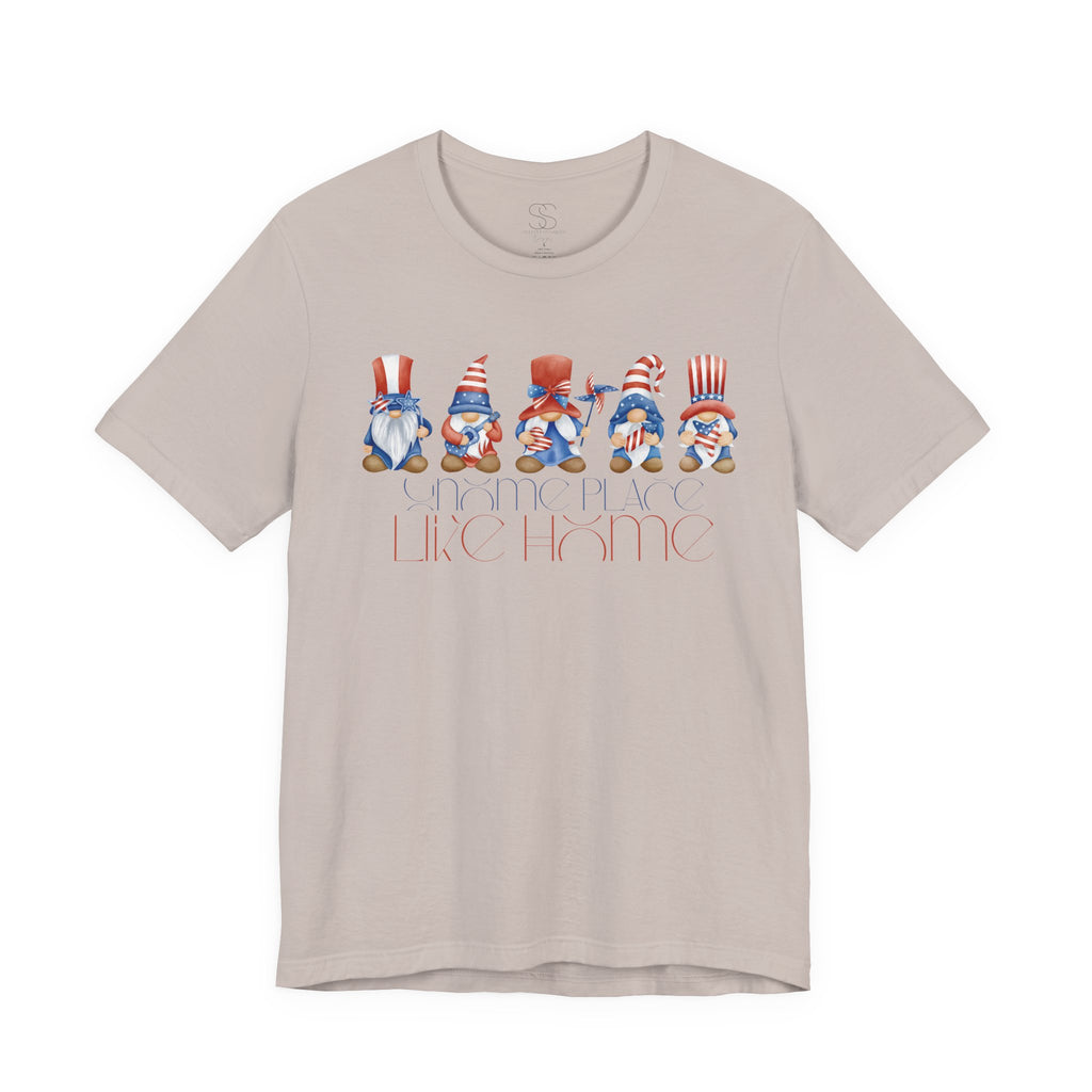 Patriotic Gnome Tee – Stars & Stripes Fourth of July T‑Shirt
