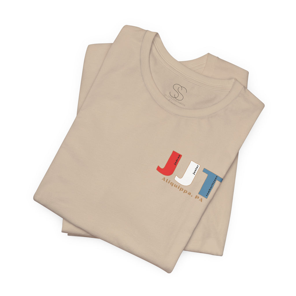 Jadran Junior Tamburitzans Adult T‑Shirt - White and Red Lettering