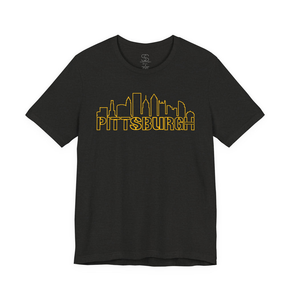 Pittsburgh Skyline T-Shirt — Gold City Outline Tee