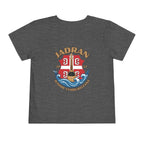 Jadran Junior Tamburitzans Toddler Tee - Tan Lettering & Serbian Logo