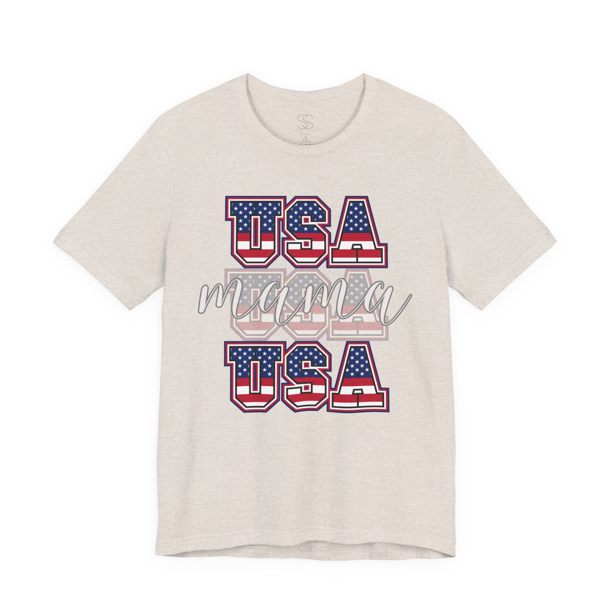 USA Mama Tee - Patriotic Fourth of July Mom Shirt