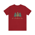Christmas Tree Tee - "Oh Christmas Tree" Leopard & Pine Holiday T-Shirt