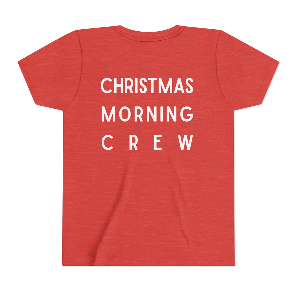 Youth Tee — "Christmas Morning Crew" Holiday Kids T-Shirt