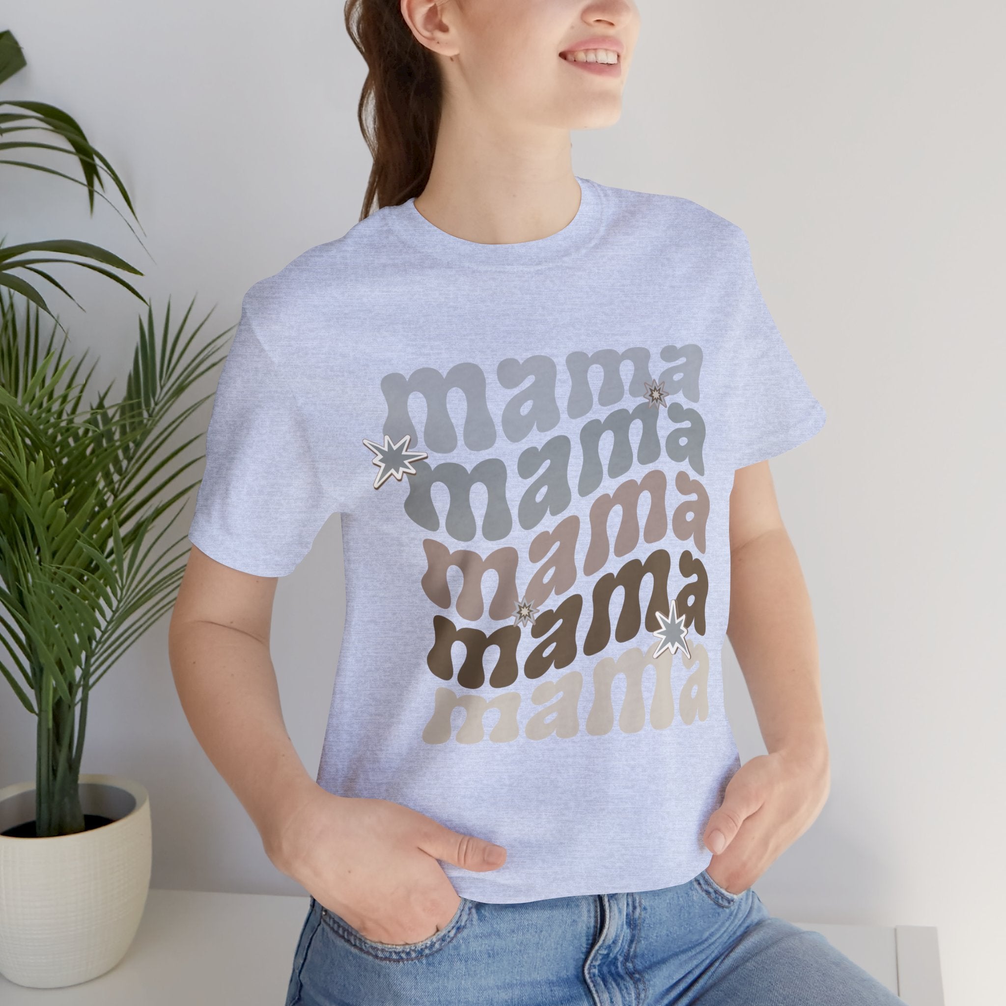 Mama Retro Tee — Vintage-Inspired 'Mama' Stacked Graphic T-Shirt