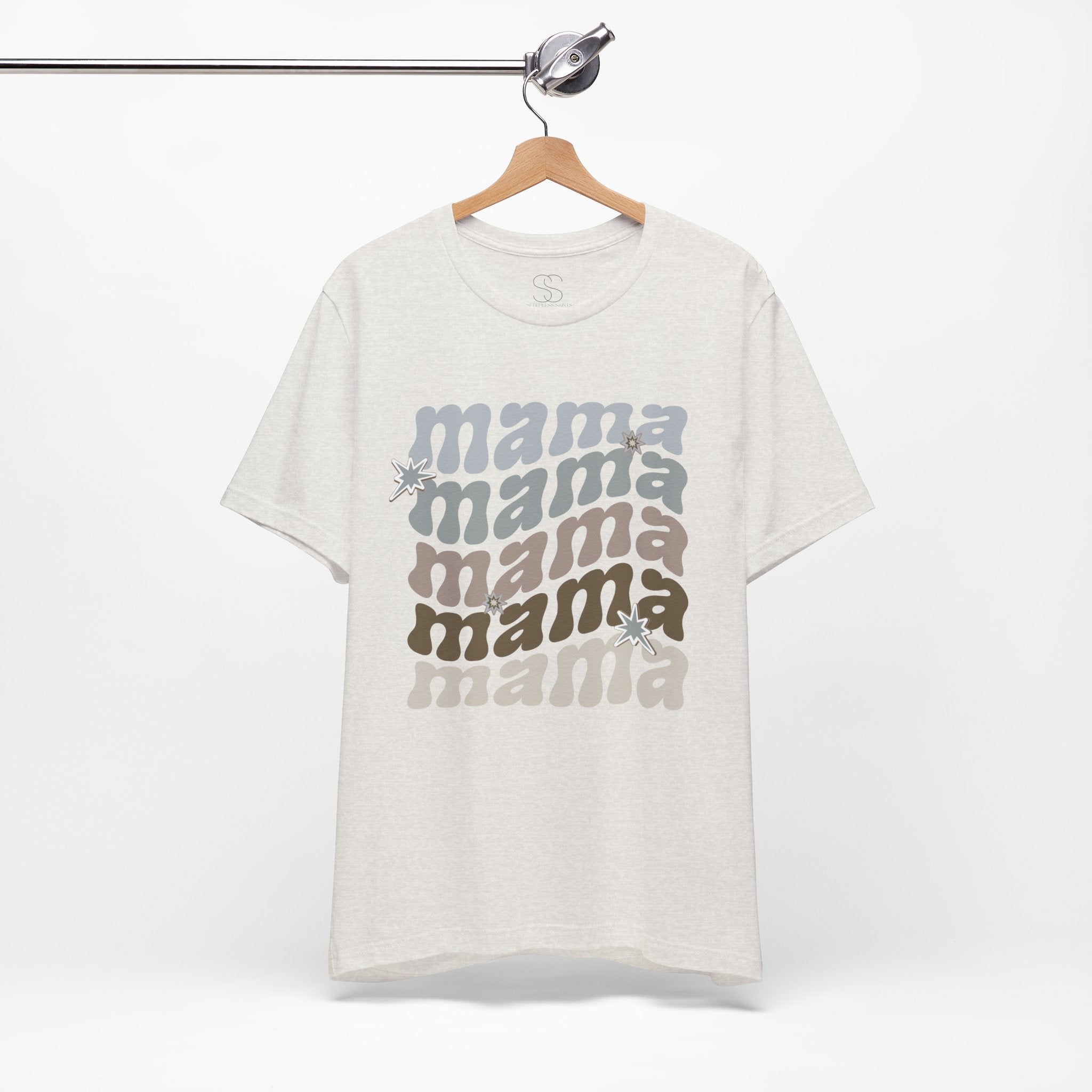 Mama Retro Tee — Vintage-Inspired 'Mama' Stacked Graphic T-Shirt