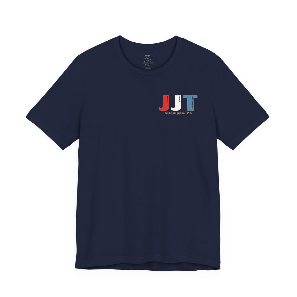 Jadran Junior Tamburitzans Adult T‑Shirt - White and Red Lettering