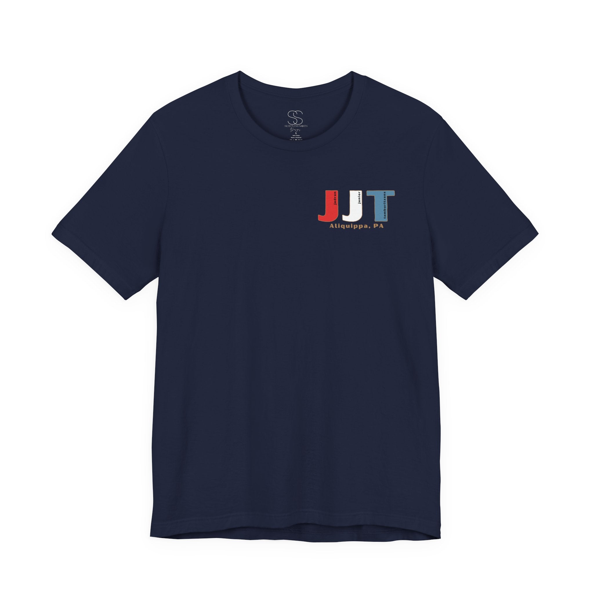 Jadran Junior Tamburitzans Adult T‑Shirt - White and Red Lettering