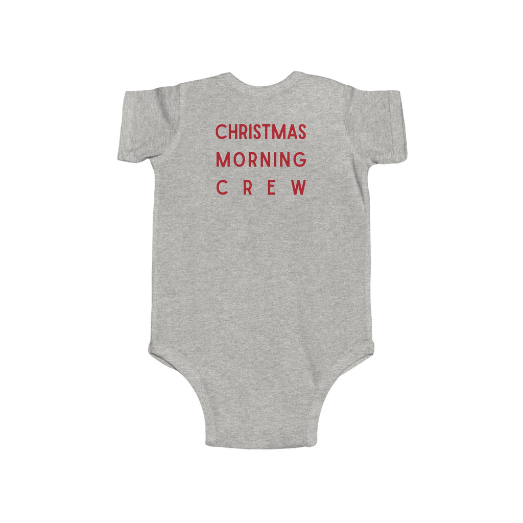 Infant Bodysuit — "Christmas Morning Crew" Cute Baby Holiday Onesie