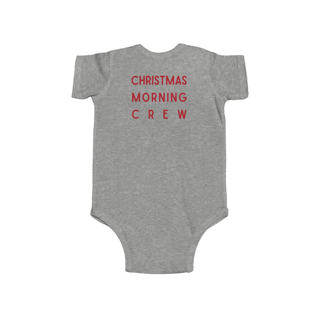 Infant Bodysuit — "Christmas Morning Crew" Cute Baby Holiday Onesie