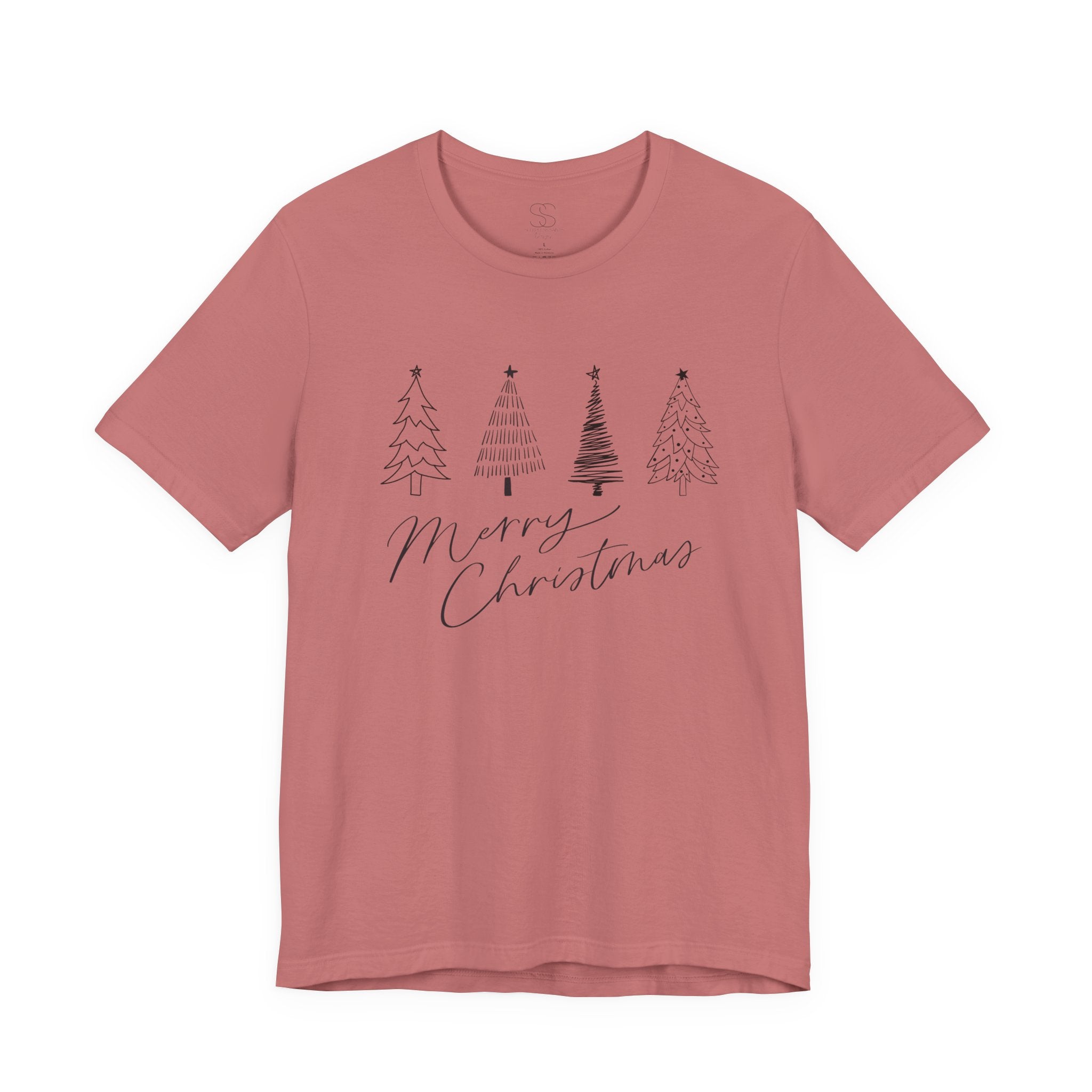 Merry Christmas Minimal Tree Tee
