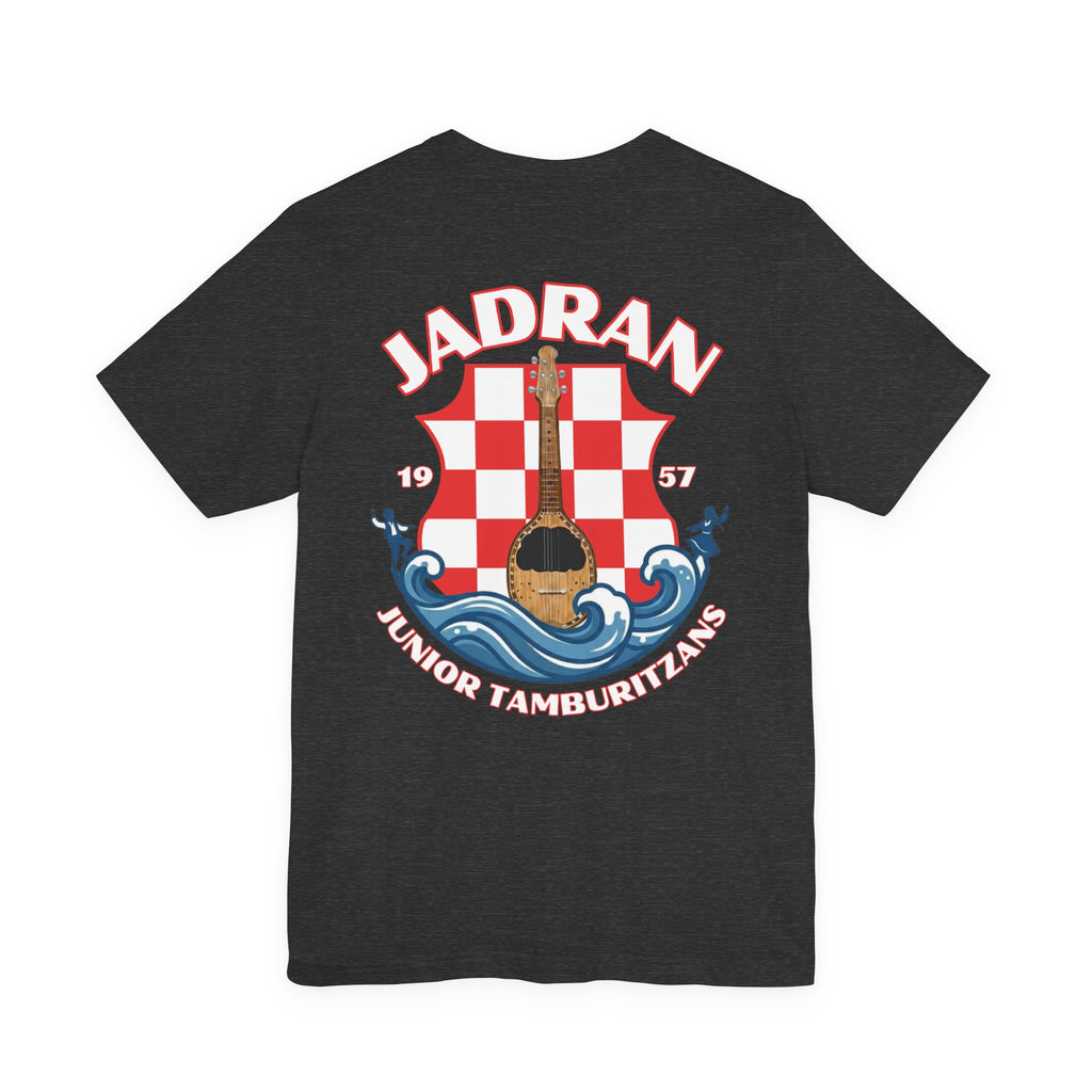 Jadran Junior Tamburitzans Adult T‑Shirt - White and Red Lettering