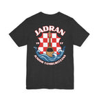 Jadran Junior Tamburitzans Adult T‑Shirt - White and Red Lettering