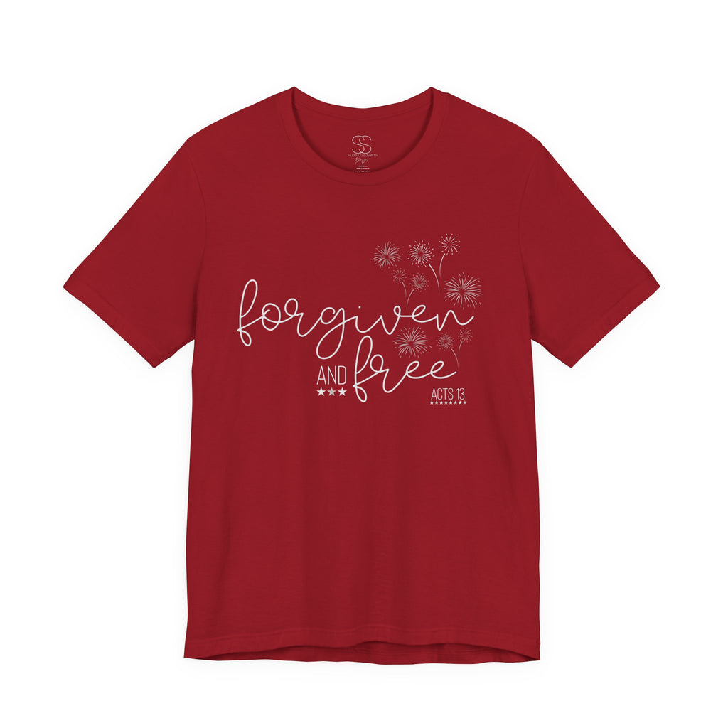 Forgiven and Free T-Shirt - Christian Faith Tee (Acts 13)