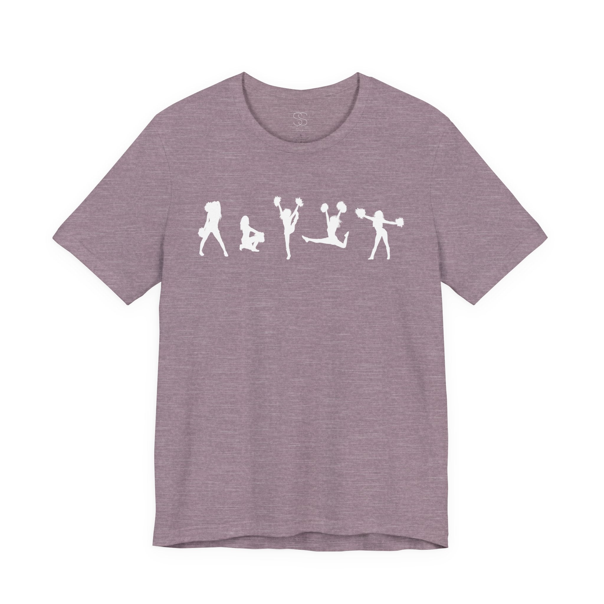 Cheer Poses T-Shirt — Cheerleading Silhouette Tee