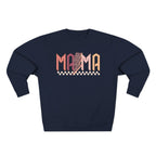 Mama Retro Crewneck Sweatshirt — Vintage Checkerboard Mom Graphic