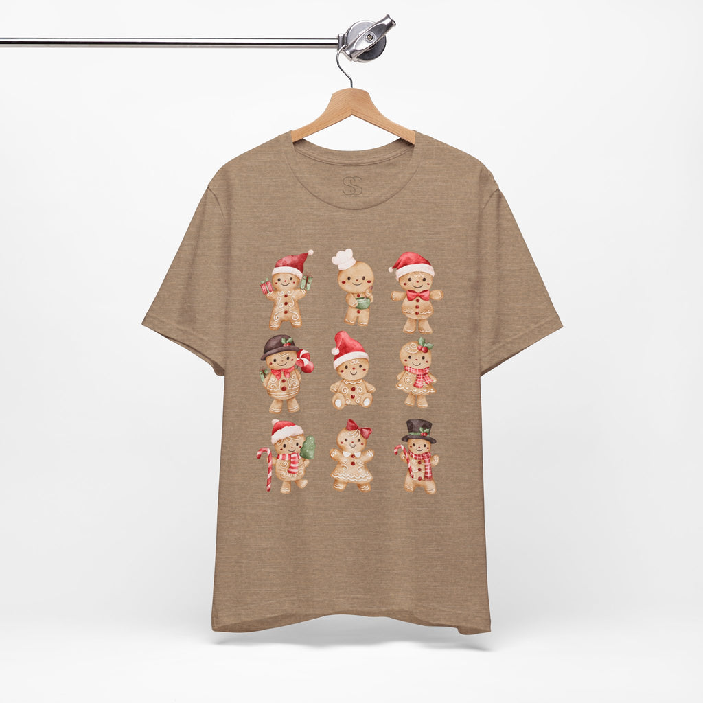 Christmas Gingerbread Characters Tee – Cute Holiday Cookie Shirt