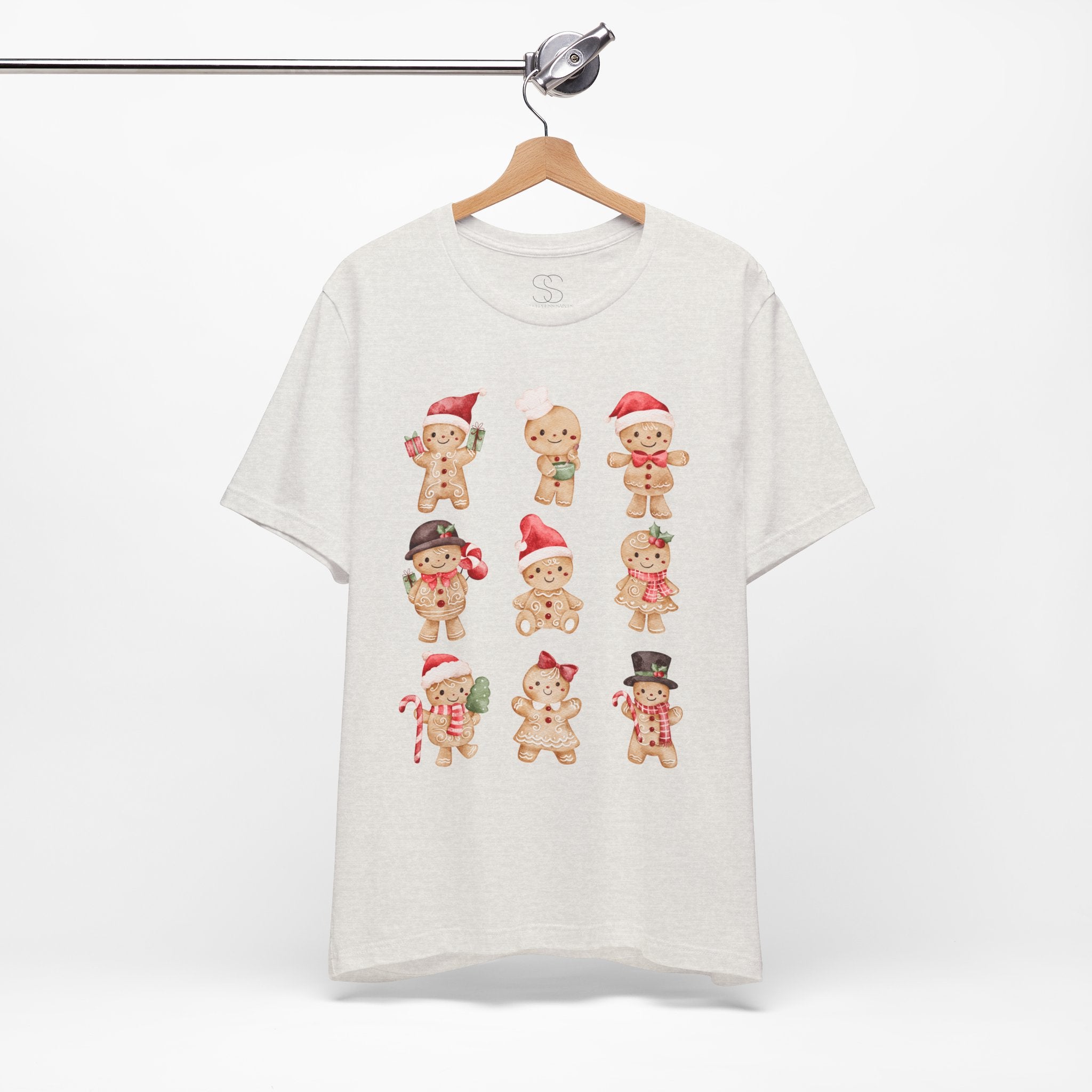 Christmas Gingerbread Characters Tee – Cute Holiday Cookie Shirt
