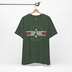 Top Dad Retro Military Stripe T‑Shirt