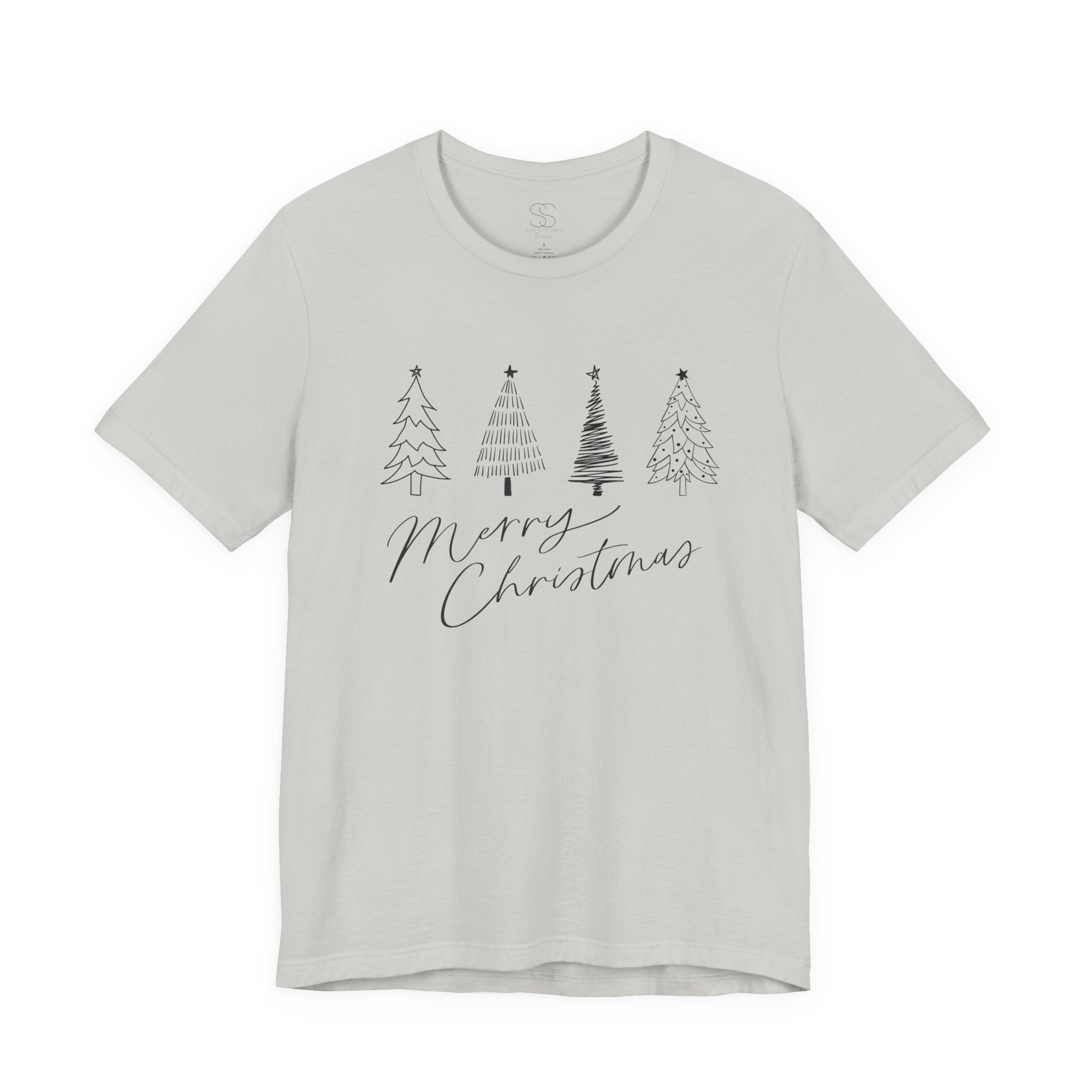 Merry Christmas Minimal Tree Tee