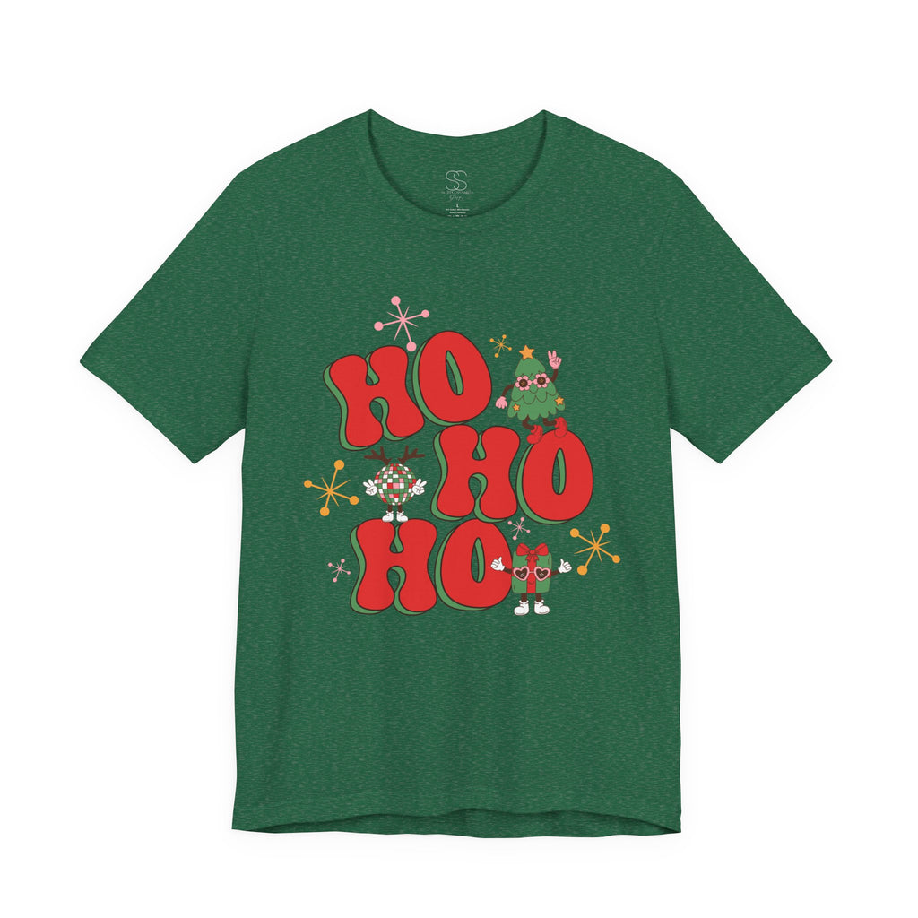 Christmas 'Ho Ho Ho' Tee – Festive Santa & Elf Holiday T-Shirt