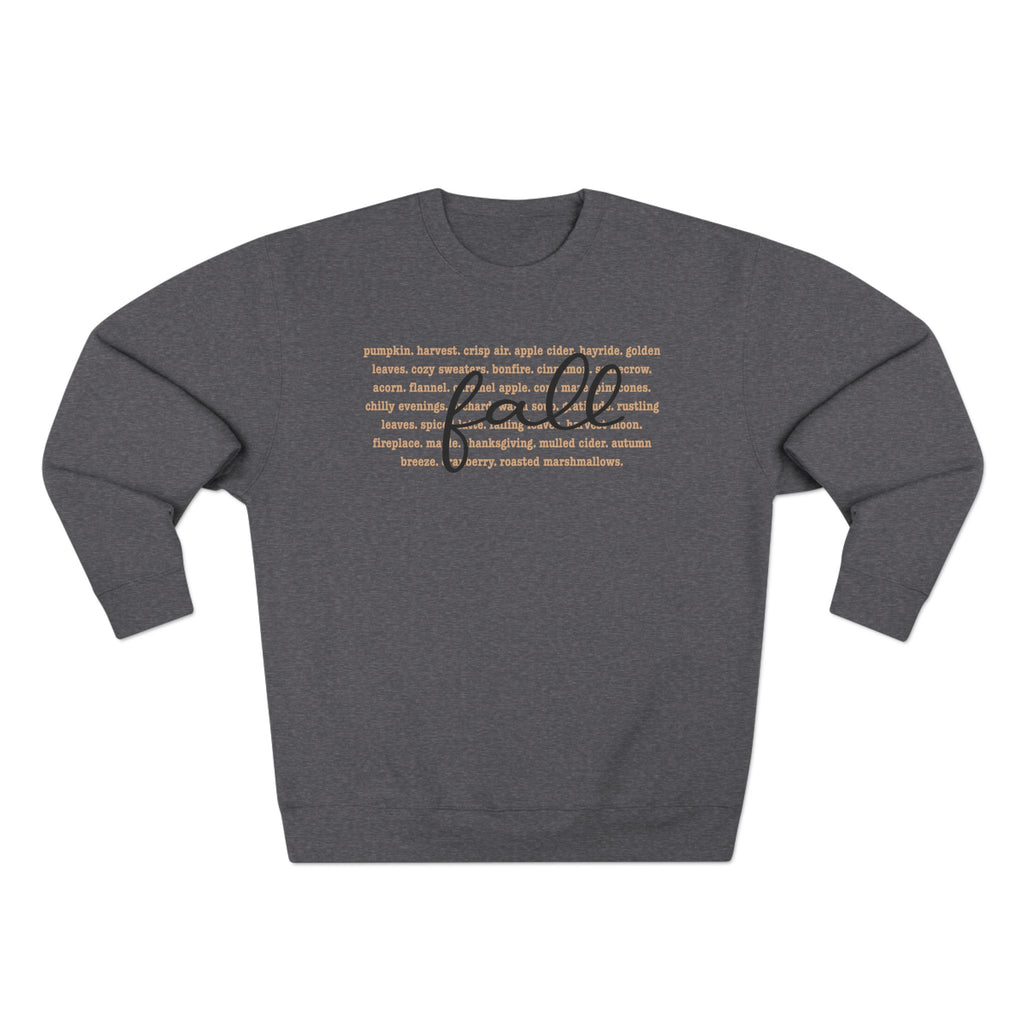 Fall Words Unisex Crewneck Sweatshirt