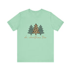 Christmas Tree Tee - "Oh Christmas Tree" Leopard & Pine Holiday T-Shirt