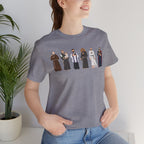 Religious Figures Lineup Tee — Saints & Clergy Portrait T-Shirt
