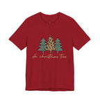 Christmas Tree Tee - "Oh Christmas Tree" Leopard & Pine Holiday T-Shirt