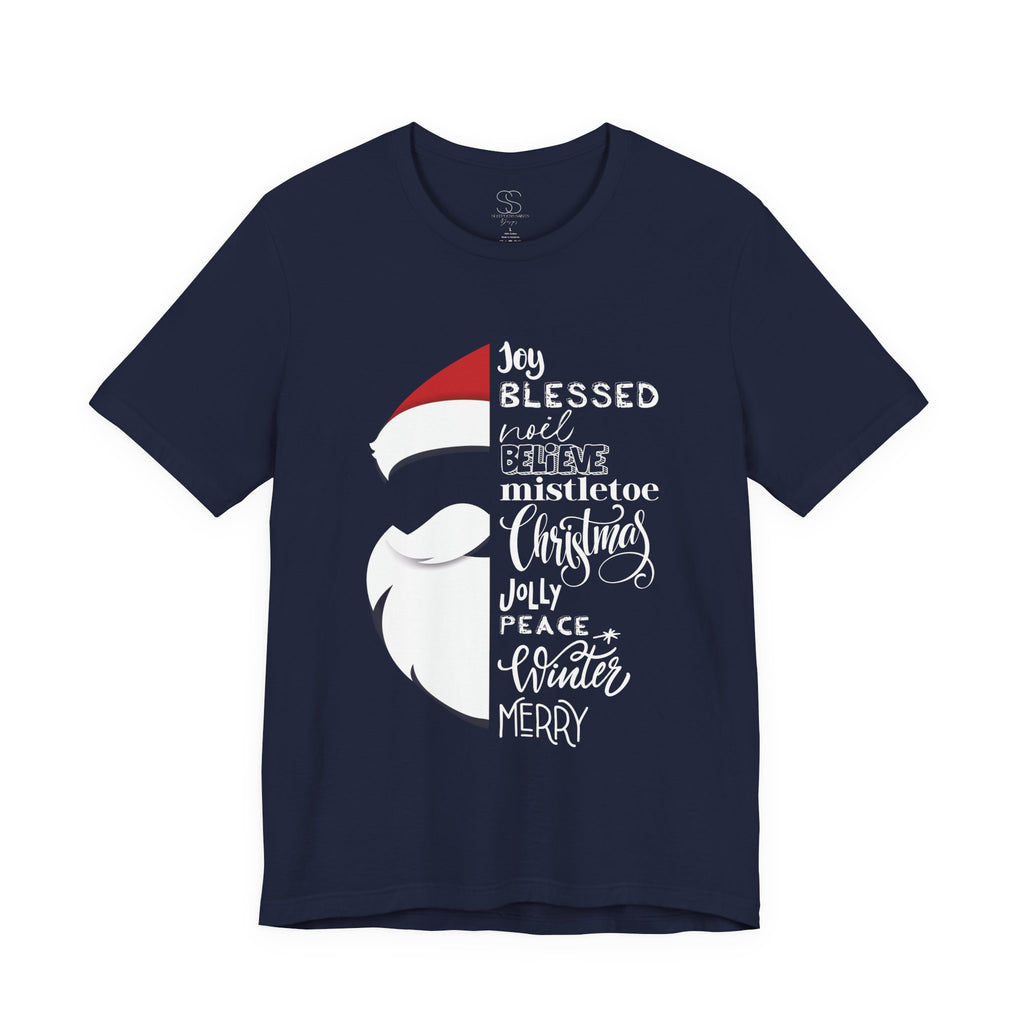 Christmas Santa Word Holiday T-Shirt