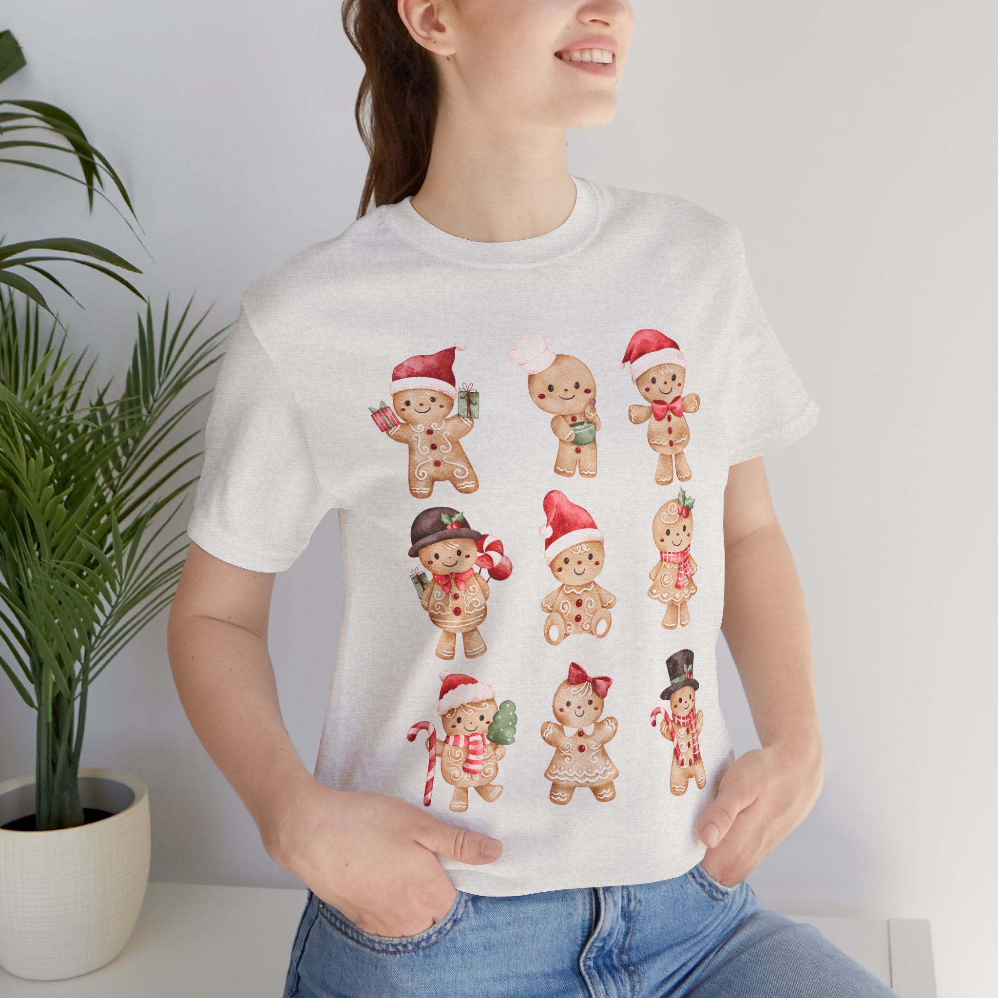 Christmas Gingerbread Characters Tee – Cute Holiday Cookie Shirt