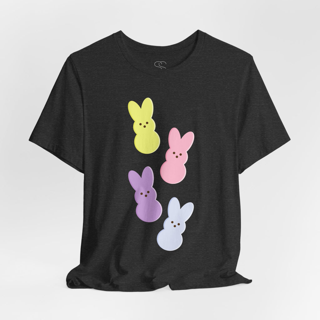 Easter Peeps Bunny Tee — Pastel Marshmallow Bunnies T-Shirt