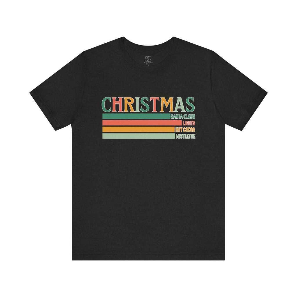 Christmas Words Unisex Jersey Tee