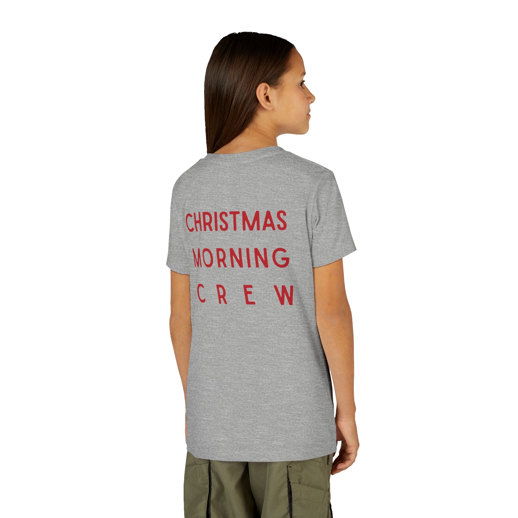 Youth Tee — "Christmas Morning Crew" Holiday Kids T-Shirt