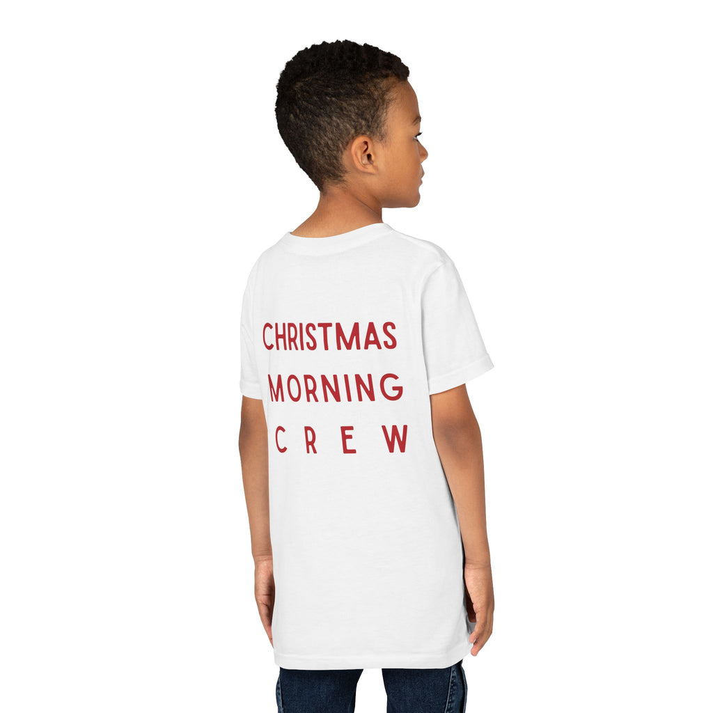 Youth Tee — "Christmas Morning Crew" Holiday Kids T-Shirt
