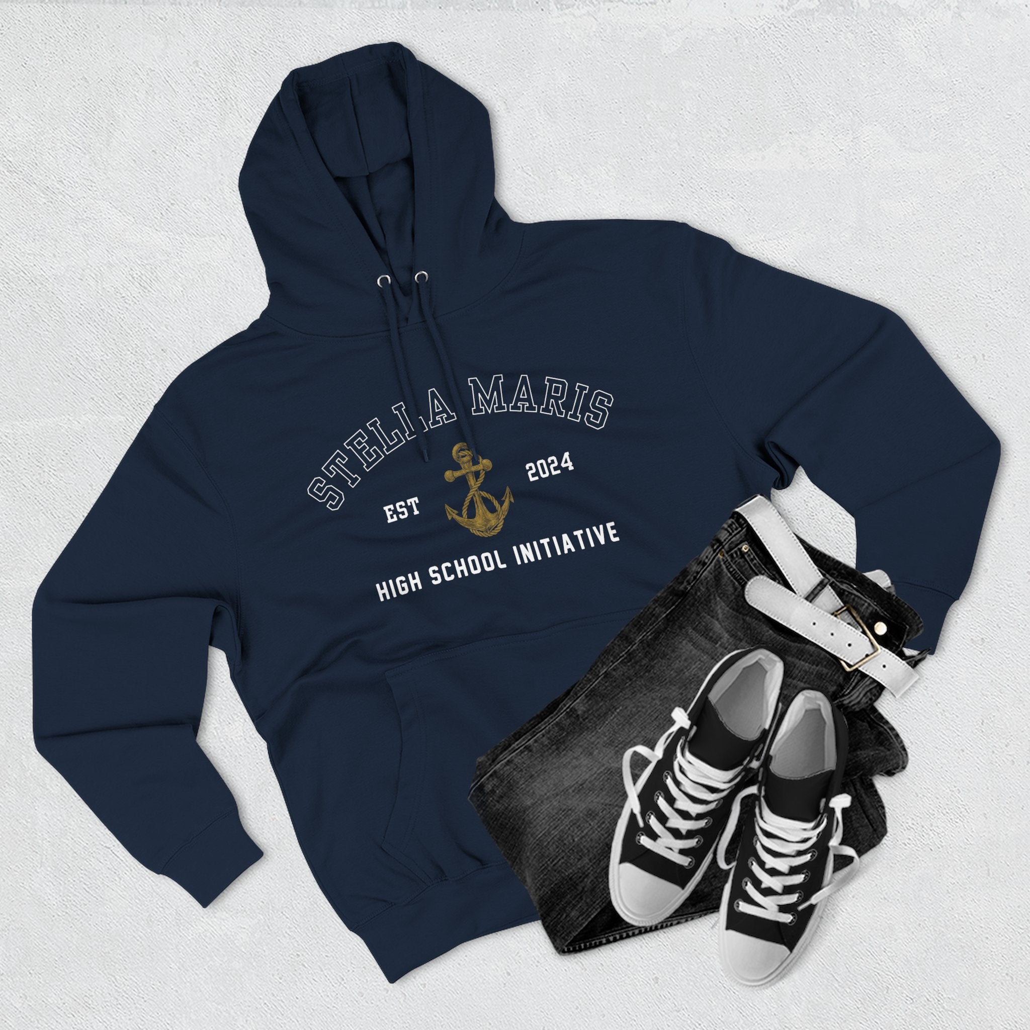 Stella Maris Anchor Crest Hoodie