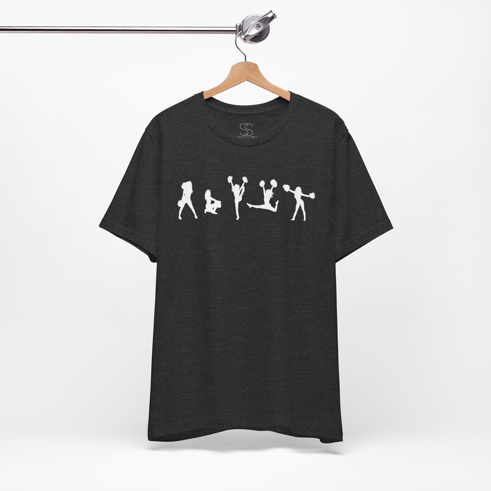 Cheer Poses T-Shirt — Cheerleading Silhouette Tee
