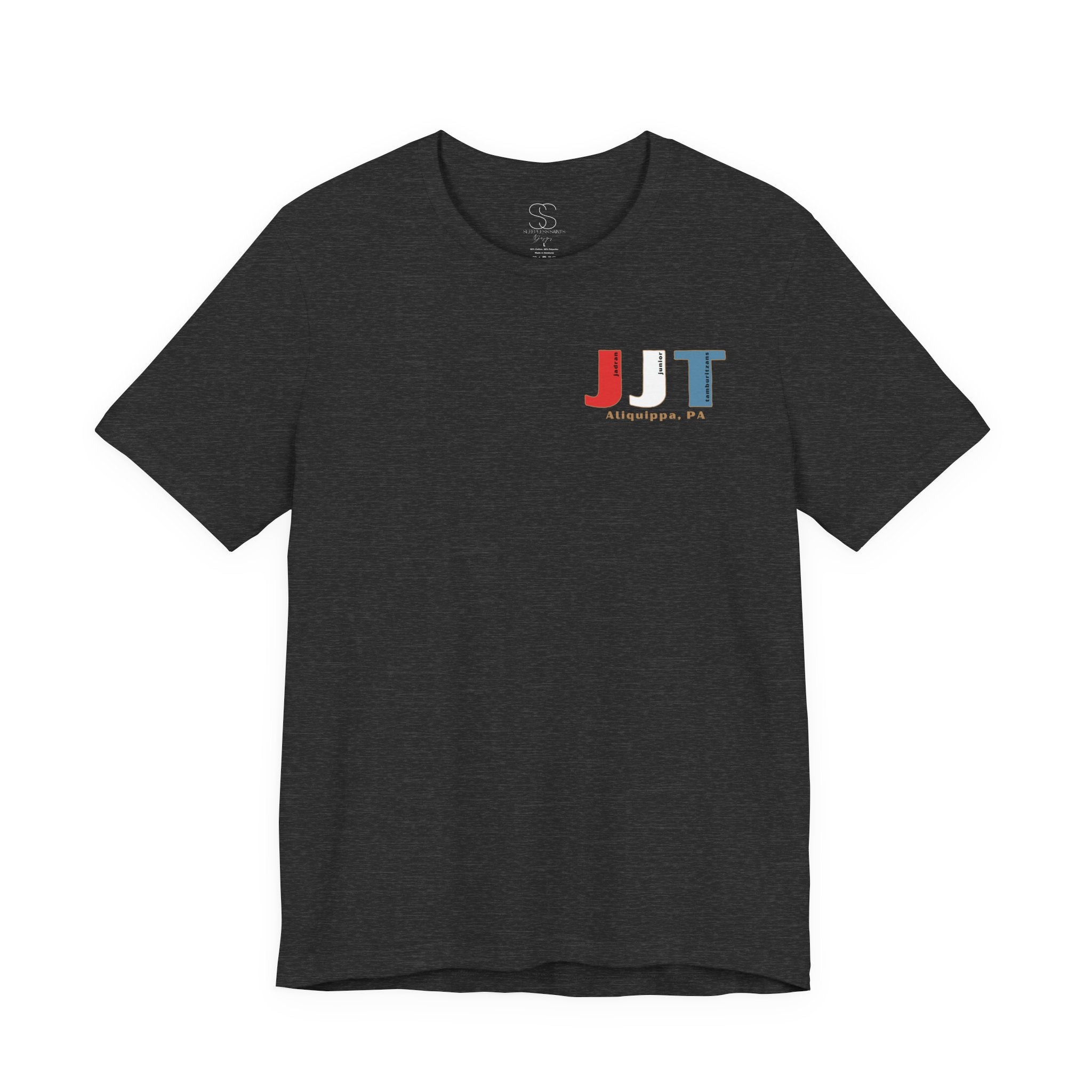 Jadran Junior Tamburitzans Adult T‑Shirt - White and Red Lettering