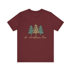 Christmas Tree Tee - "Oh Christmas Tree" Leopard & Pine Holiday T-Shirt