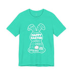 Easter Bunny Typography Tee — "Happy Easter" Spring Graphic T-Shirt