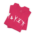 Cheer Poses T-Shirt — Cheerleading Silhouette Tee