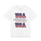 USA Mama Tee - Patriotic Fourth of July Mom Shirt