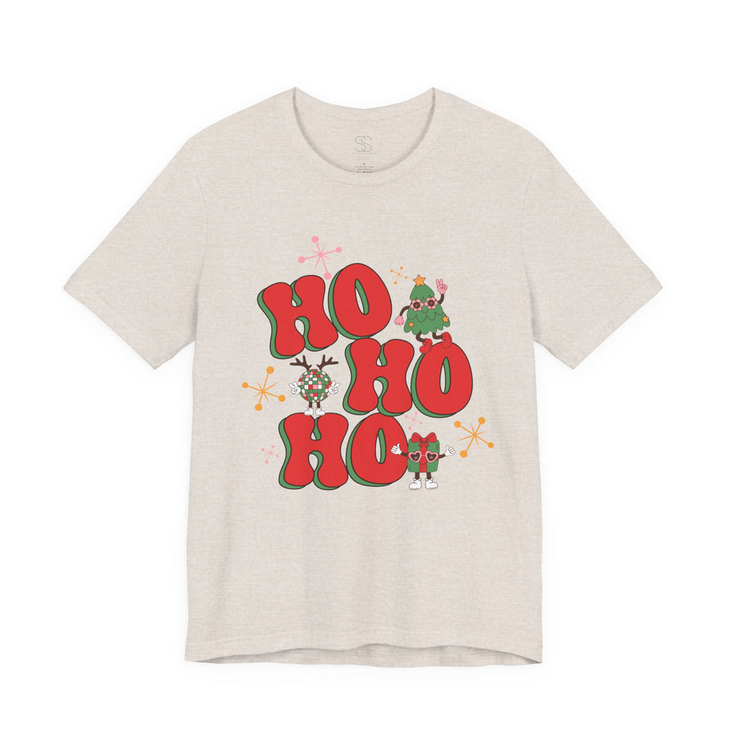Christmas 'Ho Ho Ho' Tee – Festive Santa & Elf Holiday T-Shirt