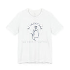 Skincare Logo Tee — AI Skincare Minimalist Floral Face T-Shirt