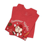 Summer Nights Ballpark Lights Tee — Retro Baseball Graphic T-Shirt