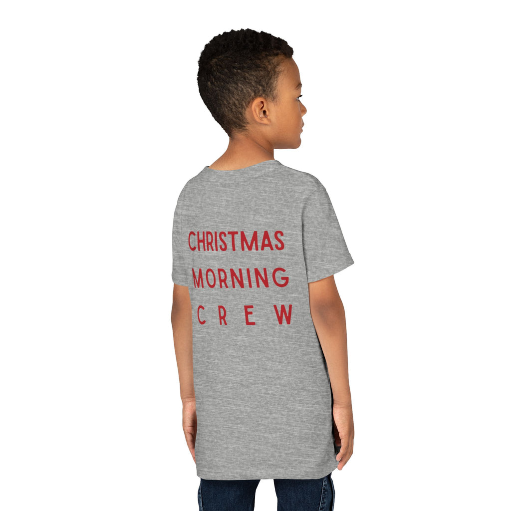 Youth Tee — "Christmas Morning Crew" Holiday Kids T-Shirt