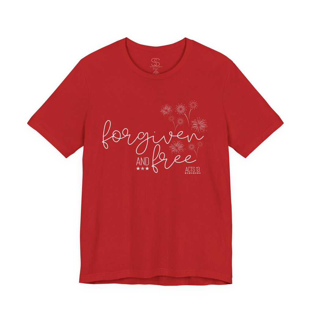 Forgiven and Free T-Shirt - Christian Faith Tee (Acts 13)