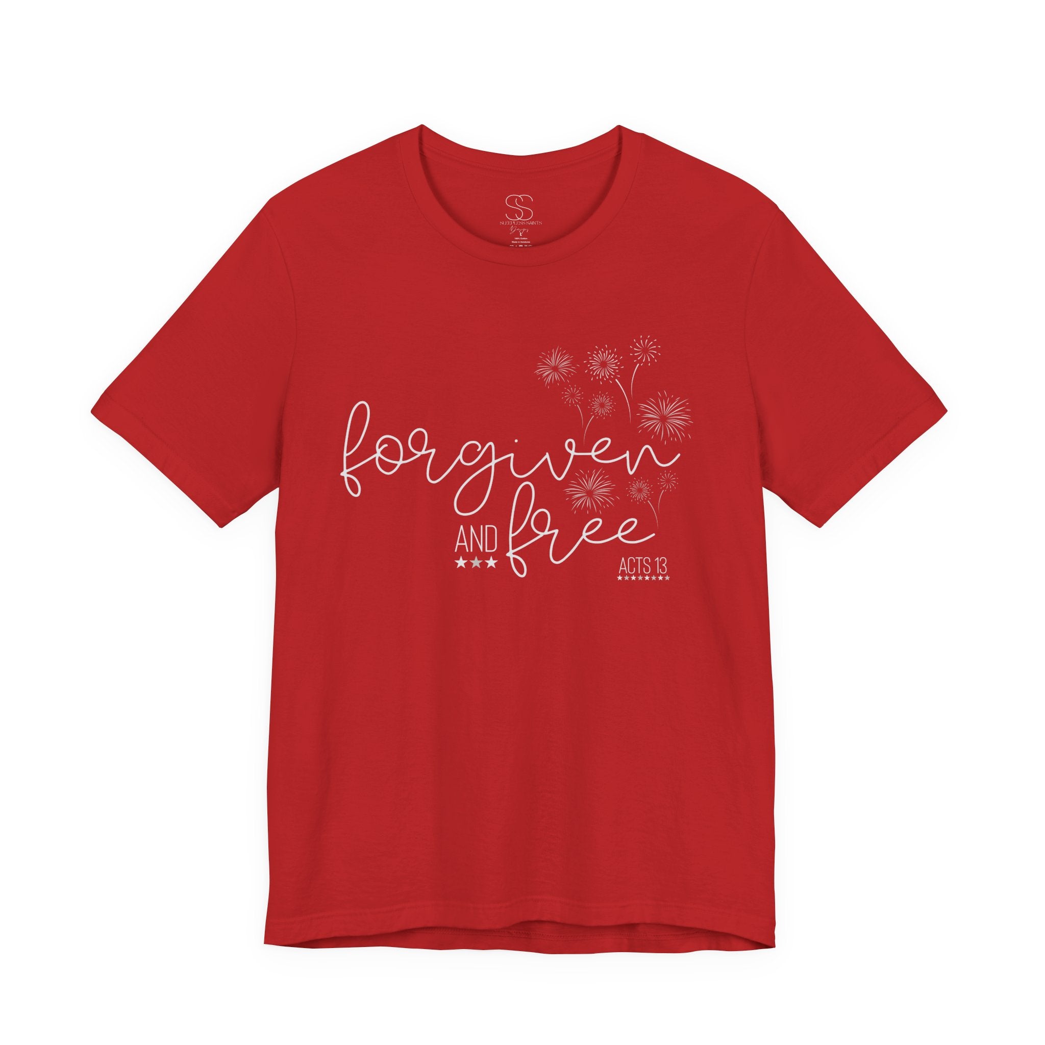 Forgiven and Free T-Shirt - Christian Faith Tee (Acts 13)