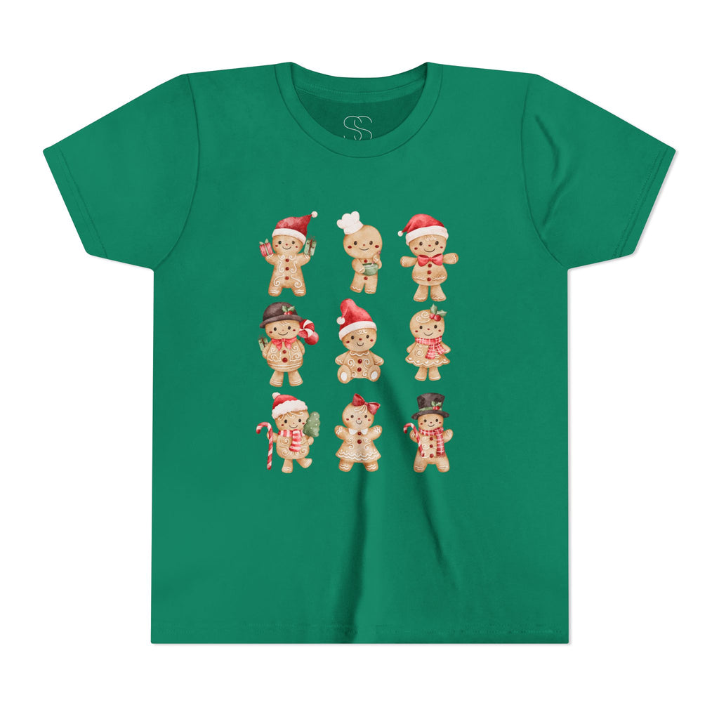 Kids Gingerbread Friends Holiday Tee