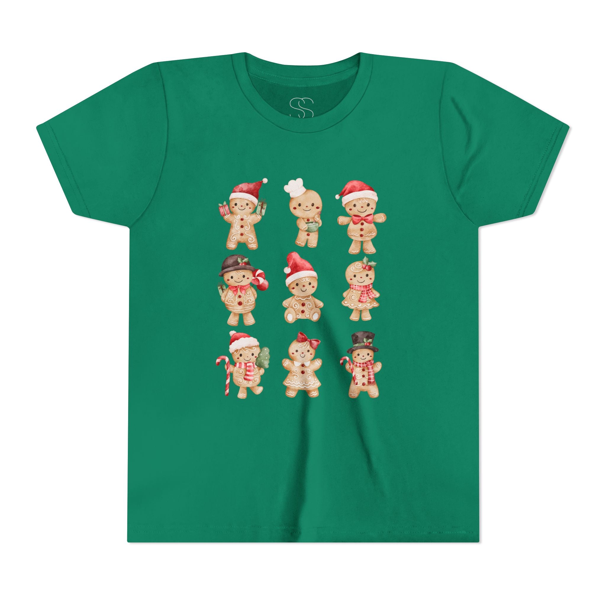 Kids Gingerbread Friends Holiday Tee